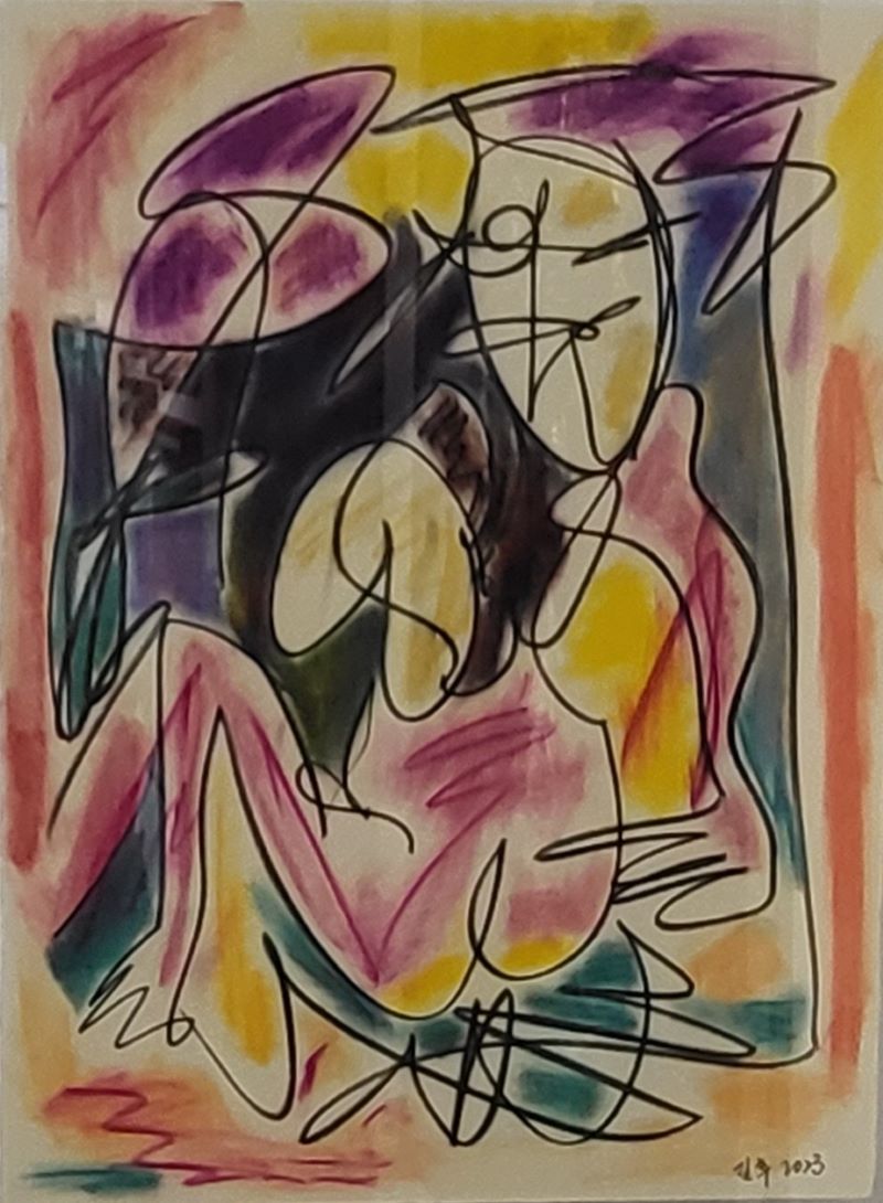 [2023] Untitled, Pastel Gra...paper, Size Unknown